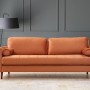 3-Seat Sofa Rome - Orange Orange