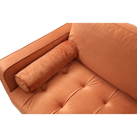 3-Seat Sofa Rome - Orange Orange 3-Seat Sofa Rome - Orange Orange
