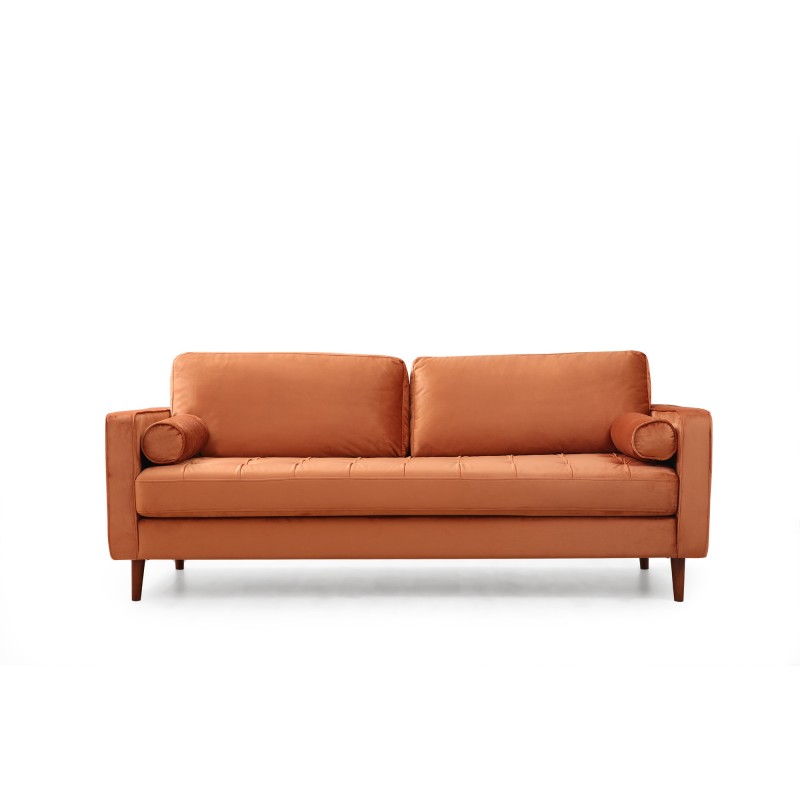 3-Seat Sofa Rome - Orange Orange