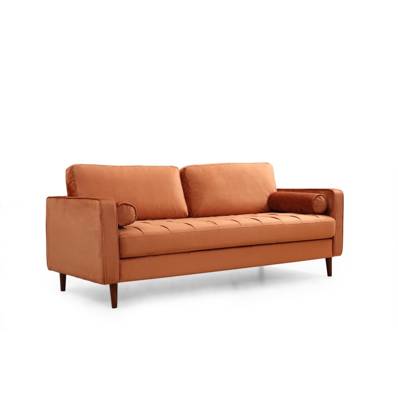 3-Seat Sofa Rome - Orange Orange