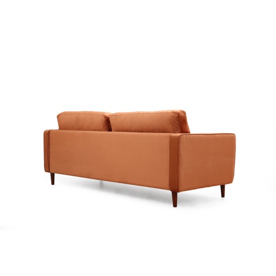 3-Seat Sofa Rome - Orange Orange 3-Seat Sofa Rome - Orange Orange