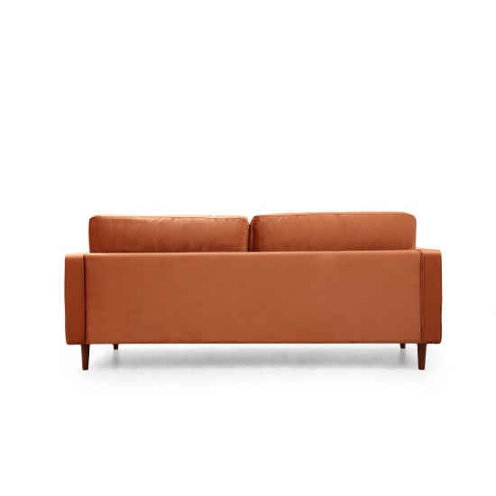 3-Seat Sofa Rome - Orange Orange 3-Seat Sofa Rome - Orange Orange