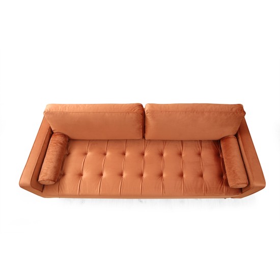 3-Seat Sofa Rome - Orange Orange 3-Seat Sofa Rome - Orange Orange