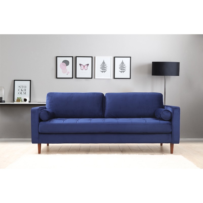 3-Seat Sofa Rome - Navy Blue Navy Blue
