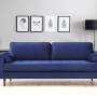 3-Seat Sofa Rome - Navy Blue Navy Blue