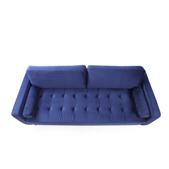 3-Seat Sofa Rome - Navy Blue Navy Blue 3-Seat Sofa Rome - Navy Blue Navy Blue