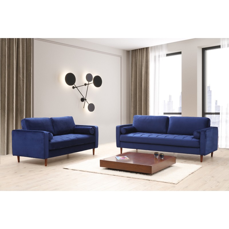 3-Seat Sofa Rome - Navy Blue Navy Blue