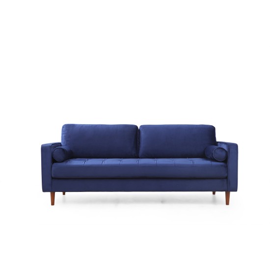 3-Seat Sofa Rome - Navy Blue Navy Blue 3-Seat Sofa Rome - Navy Blue Navy Blue