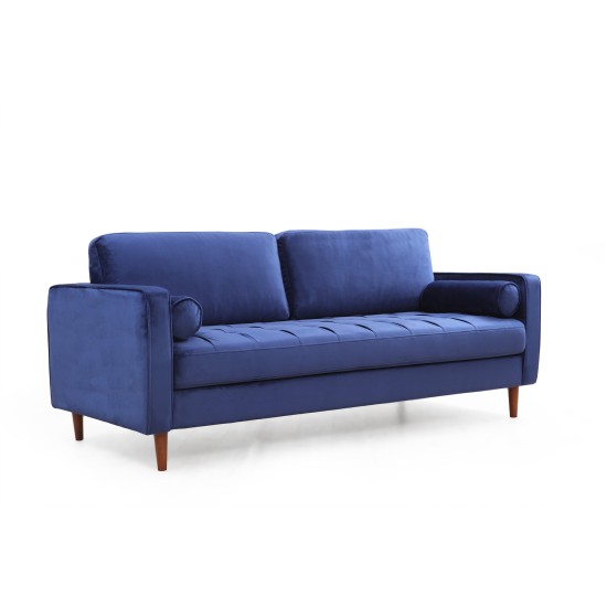 3-Seat Sofa Rome - Navy Blue Navy Blue 3-Seat Sofa Rome - Navy Blue Navy Blue