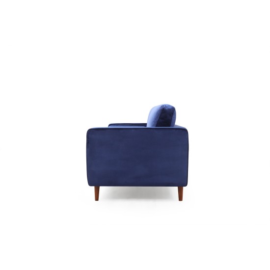 3-Seat Sofa Rome - Navy Blue Navy Blue 3-Seat Sofa Rome - Navy Blue Navy Blue