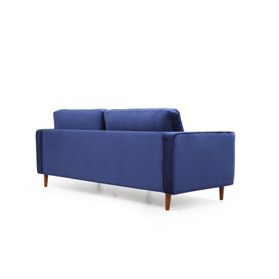 3-Seat Sofa Rome - Navy Blue Navy Blue 3-Seat Sofa Rome - Navy Blue Navy Blue