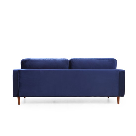 3-Seat Sofa Rome - Navy Blue Navy Blue 3-Seat Sofa Rome - Navy Blue Navy Blue