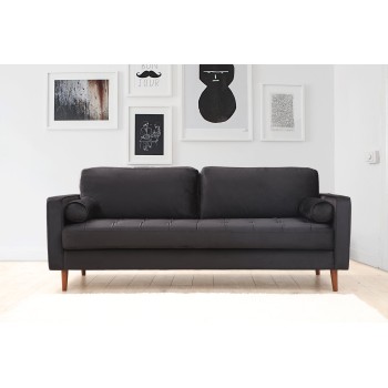 3-Seat Sofa Rome - Black Black
Oak