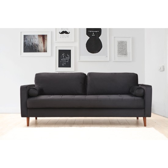 3-Seat Sofa Rome - Black Black
Oak 3-Seat Sofa Rome - Black Black
Oak