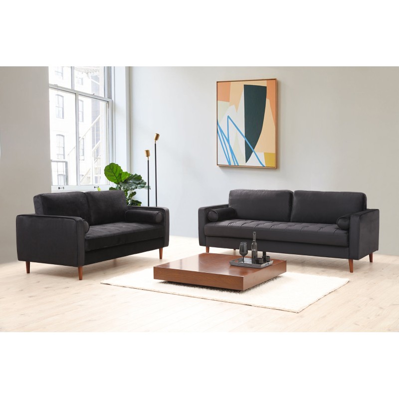3-Seat Sofa Rome - Black Black
Oak