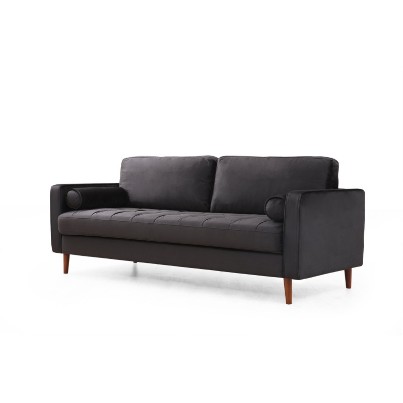 3-Seat Sofa Rome - Black Black
Oak