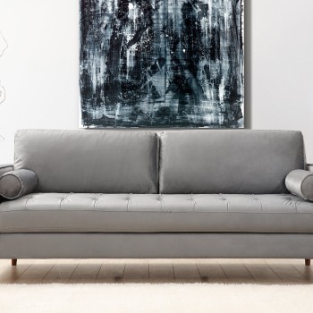 3-Seat Sofa Rome - Light Grey Light Grey