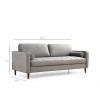 3-Seat Sofa Rome - Light Grey Light Grey