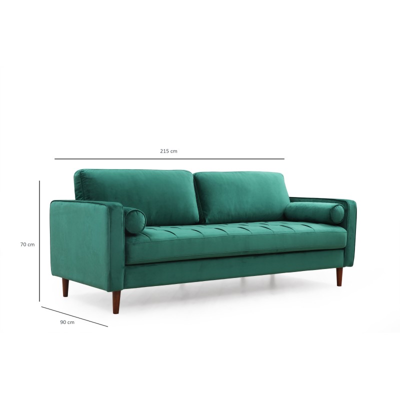 3-Seat Sofa Rome - Green Green