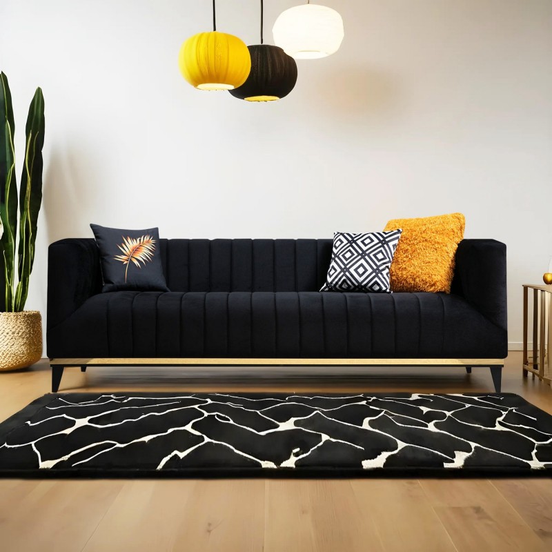 Atelier del Sofa 3-Seat Sofa Bellino - Black Black
Gold