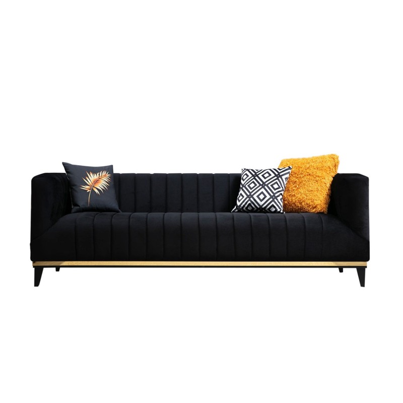 Atelier del Sofa 3-Seat Sofa Bellino - Black Black
Gold