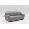 3-Seat Sofa Eddy - Light Grey Light Grey