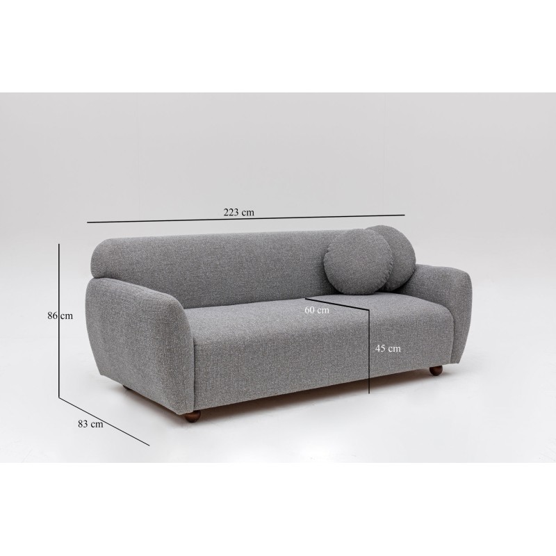 3-Seat Sofa Eddy - Light Grey Light Grey