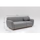 3-Seat Sofa Eddy - Light Grey Light Grey