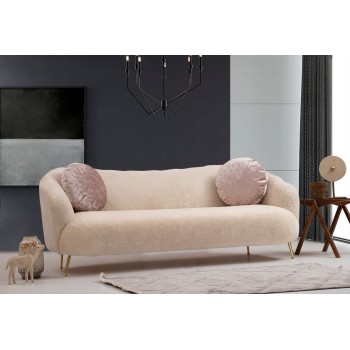 3-Seat Sofa Istiridye - Beige Beige