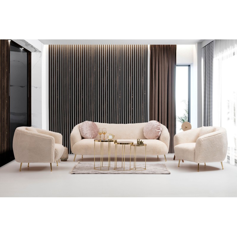 3-Seat Sofa Istiridye - Beige Beige