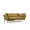 3-Seat Sofa Mapa - Greenish Yellow Greenish Yellow