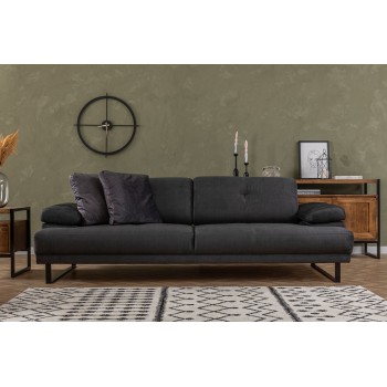 3-Seat Sofa-Bed Mustang - Anthracite Anthracite