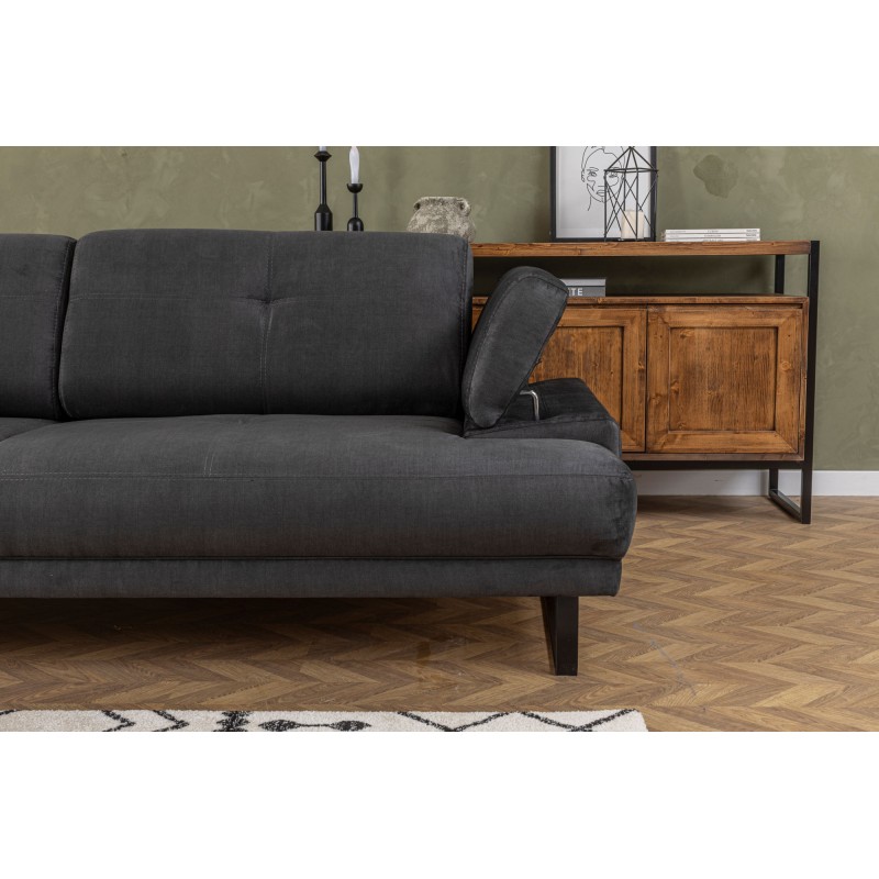 Atelier del Sofa 3-Seat Sofa-Bed Mustang - Anthracite Anthracite