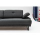 3-Seat Sofa-Bed Mustang - Anthracite Anthracite Atelier del Sofa 3-Seat Sofa-Bed Mustang - Anthracite Anthracite