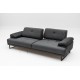 3-Seat Sofa-Bed Mustang - Anthracite Anthracite Atelier del Sofa 3-Seat Sofa-Bed Mustang - Anthracite Anthracite