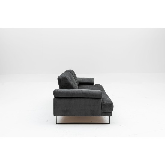 3-Seat Sofa-Bed Mustang - Anthracite Anthracite Atelier del Sofa 3-Seat Sofa-Bed Mustang - Anthracite Anthracite