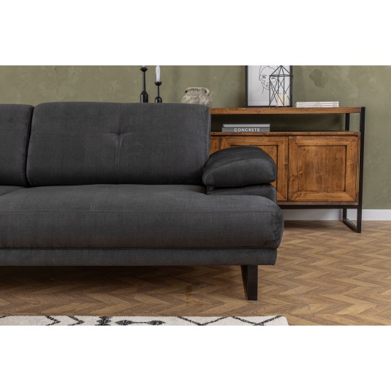 3-Seat Sofa-Bed Mustang - Anthracite Anthracite Atelier del Sofa 3-Seat Sofa-Bed Mustang - Anthracite Anthracite