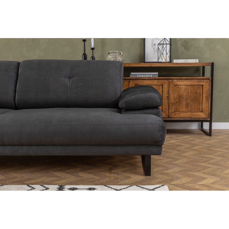 Atelier del Sofa 3-Seat Sofa-Bed Mustang - Anthracite Anthracite