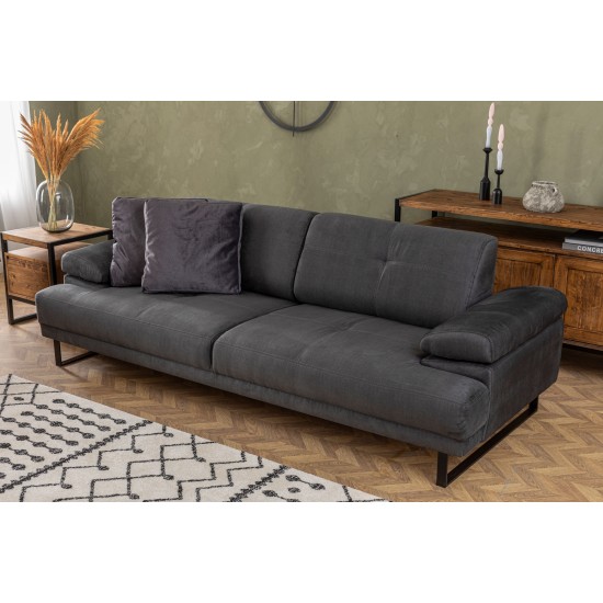 3-Seat Sofa-Bed Mustang - Anthracite Anthracite Atelier del Sofa 3-Seat Sofa-Bed Mustang - Anthracite Anthracite