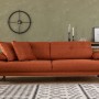3-Seat Sofa-Bed Mustang - Orange Orange