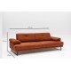 Atelier del Sofa 3-Seat Sofa-Bed Mustang - Orange Orange