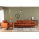 Atelier del Sofa 3-Seat Sofa-Bed Mustang - Orange Orange