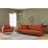 Atelier del Sofa 3-Seat Sofa-Bed Mustang - Orange Orange
