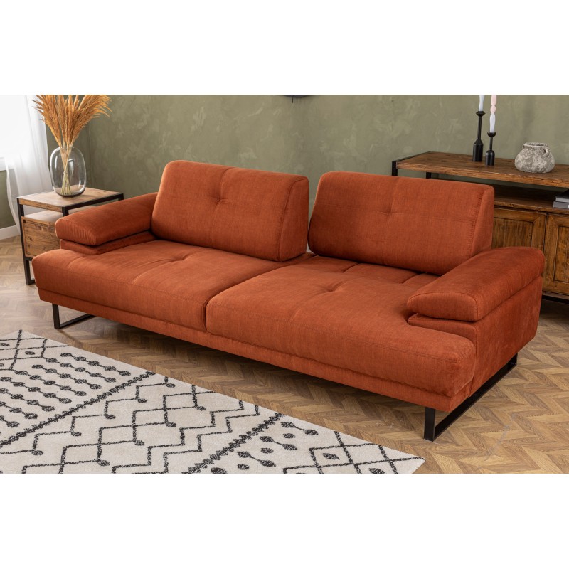 Atelier del Sofa 3-Seat Sofa-Bed Mustang - Orange Orange