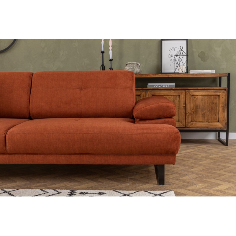 Atelier del Sofa 3-Seat Sofa-Bed Mustang - Orange Orange