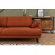 Atelier del Sofa 3-Seat Sofa-Bed Mustang - Orange Orange