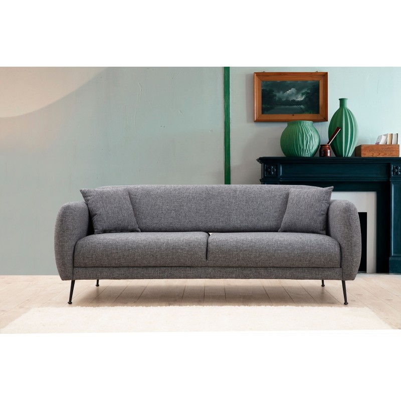 3-Seat Sofa-Bed Sevilla - Grey Grey
