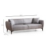 Atelier del Sofa 3-Seat Sofa Belissimo - Grey Grey