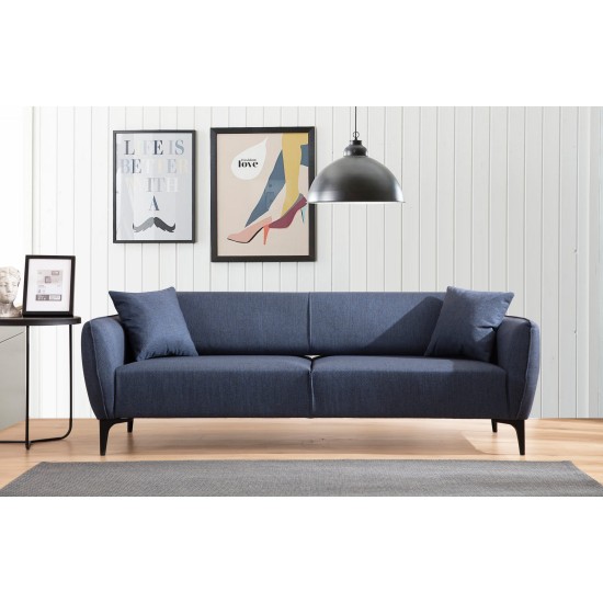 3-Seat Sofa Belissimo - Blue Blue 3-Seat Sofa Belissimo - Blue Blue