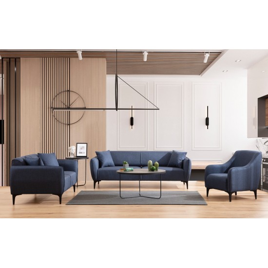 3-Seat Sofa Belissimo - Blue Blue 3-Seat Sofa Belissimo - Blue Blue
